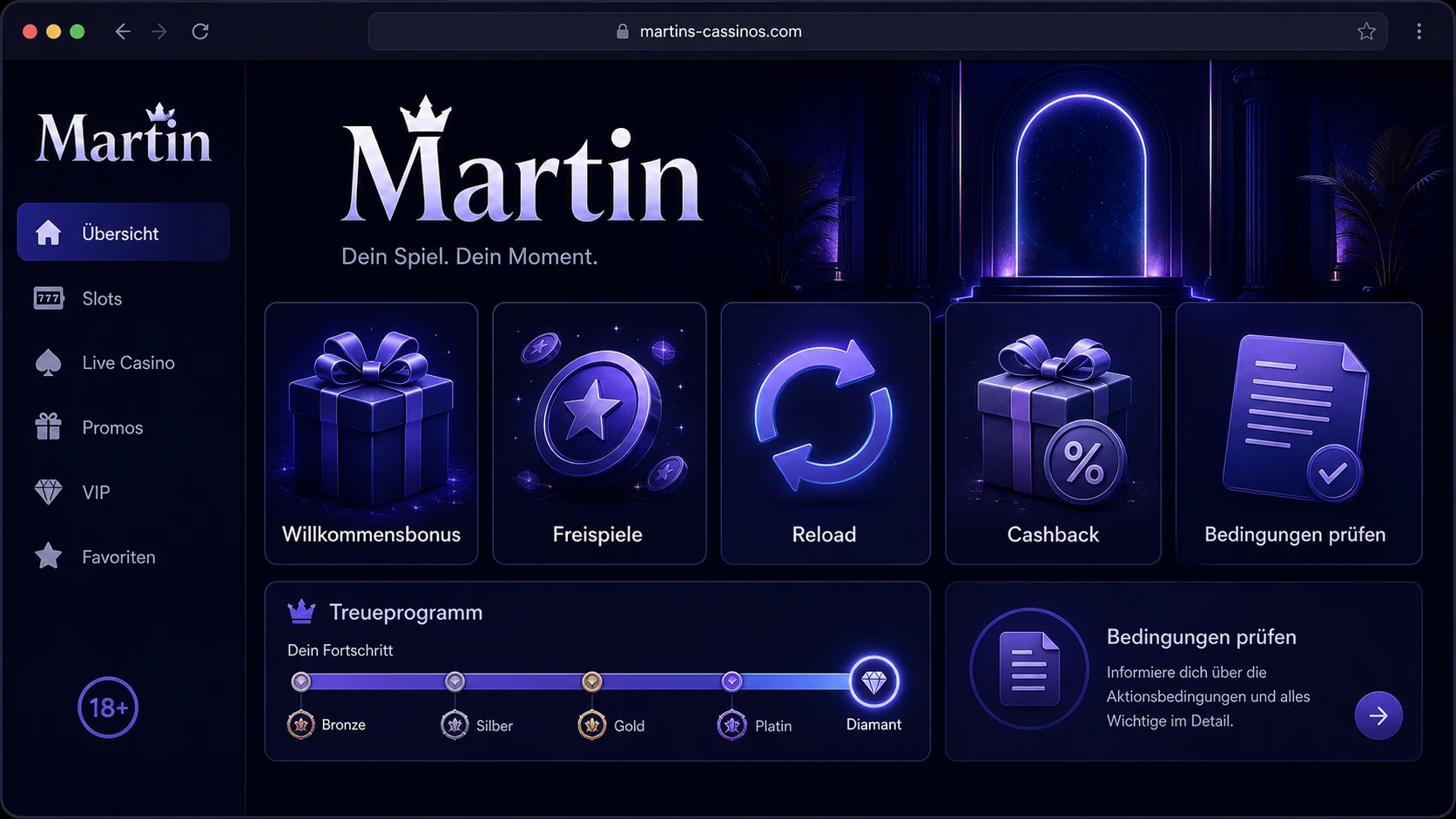 Bonusangebote bei Martin Casino